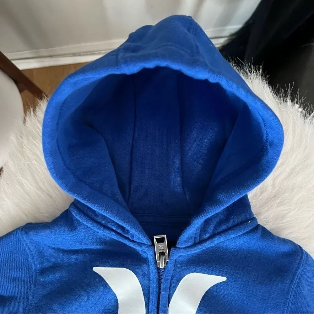 HURLEY‎ NIKE ICONIC FLEECE ZIP HOODIE JACKET, FULL ZIP, Blue, 12 Months, NWT